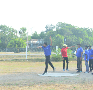Motiben participating in athletics