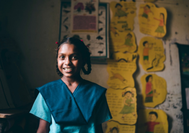 Three women leaders from a rural Self‑Help Group in Gujarat